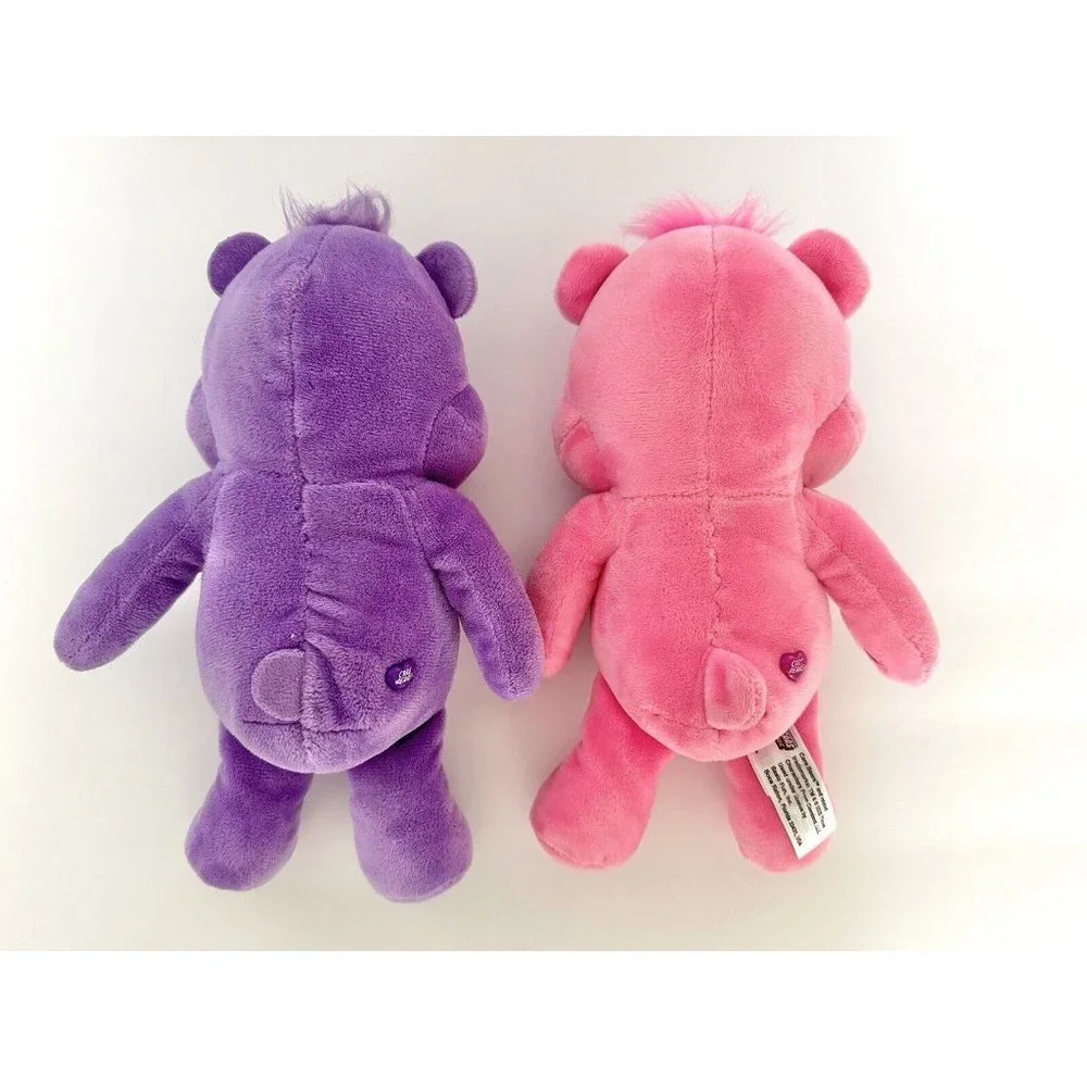 Care Bear Plush Stuffed Animals, Cheer Bear‎ and Share Bear, Lot of 2, 9 Inches
